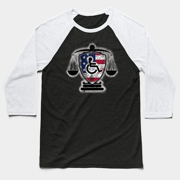 Disability Rights America Baseball T-Shirt by chiinta